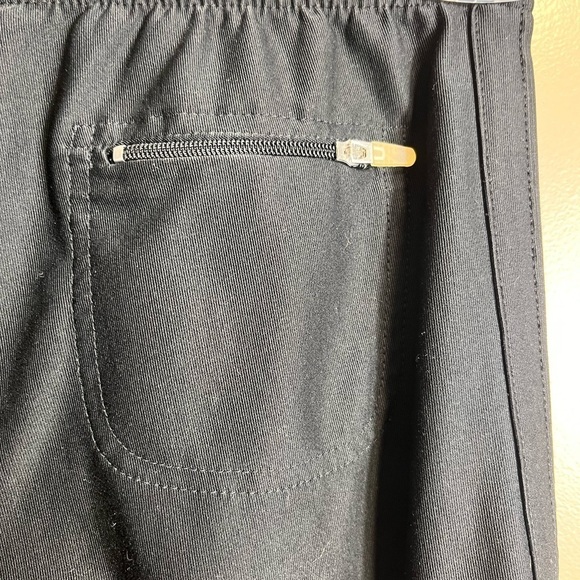 Vintage Nike Dri Activewear Pants Black Y2K Logo Swoosh Zip Back Pocket Small - Picture 3 of 10